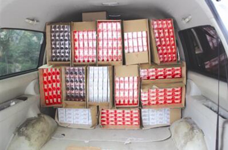 安徽琅琊警方查获5600条假烟　涉案价值近60万元